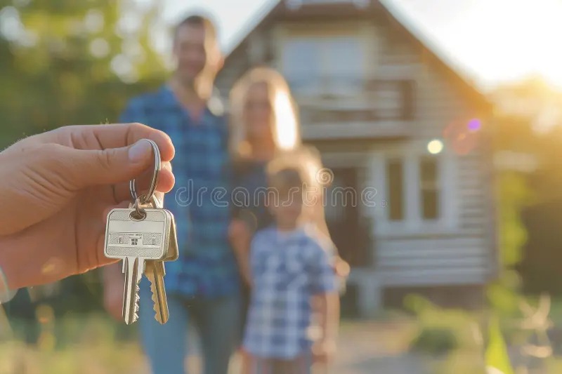 Familia comprando vivienda en Colombia